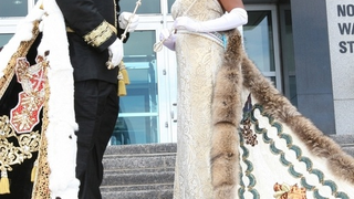 JaMarcus Russell Is The King Of Mardi Gras